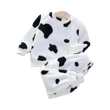 Imagem de Conjuntos De Pijamas De Inverno Para Meninas E Meninos De 2 a 6 Anos, 
