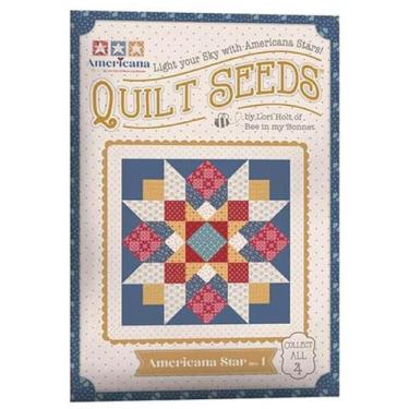 Imagem de Riley Blake Americana por Lori Holt of Bee in My Bonnet and It's Sew Emma, tecido premium, perfeito para Quilting, artesanato, projetos de costura (conjunto de estrelas americanas padrão de sementes