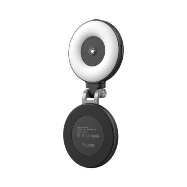 Imagem de Mini Ring Light Magnético Universal Com Espelho E 3 Modos Para Celular