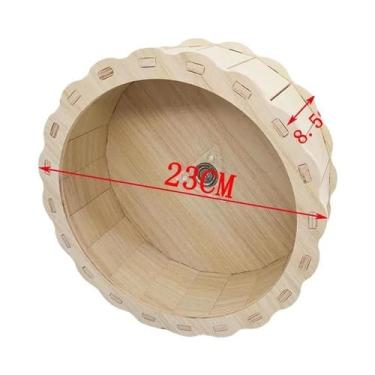 Imagem de Roda De Exercício Silenciosa Criativa De Madeira Maciça Golden Bear To