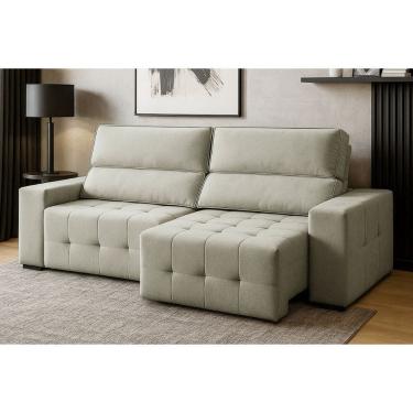 Imagem de Sofa 3 Lugares Retratil e Reclinavel Linho Village Ferguile