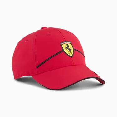Imagem de Boné Puma Ferrari Race Baseball Aba Curva Ajustável Vermelho-Unissex