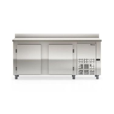 Imagem de Balcão Refrigerado de Encosto 2,00m Inox GBFE-200 Gelopar 220V.