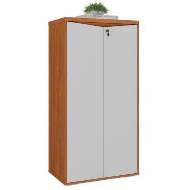 Imagem de Armário Escritório Com Chave 2 Portas Corp A06 Freijó-branco - Mpozenato