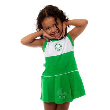 Imagem de Vestido Palmeiras Bebê Infantil Regata Oficial