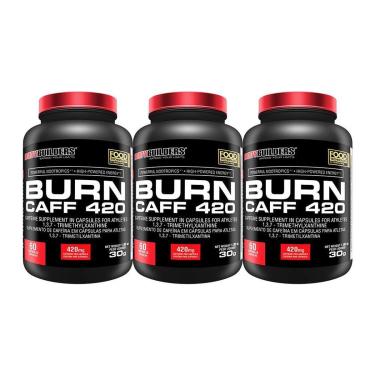 Imagem de KIT - 3x Cafeína Burn Caff 420 60caps - Bodybuilders-Unissex