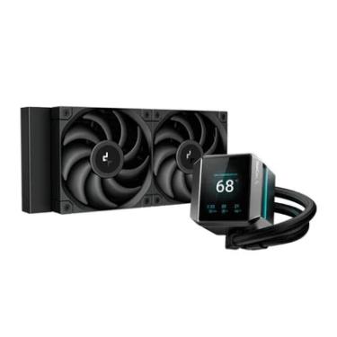 Imagem de Water Cooler 240mm Deepcool Mystique 240, Display Lcd, Black - R-lx550-bkdsnc-g-1