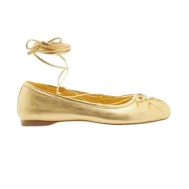 Imagem de Sapatilha Boneca Couro Amarração Arezzo Cor:;Tamanho:38-Feminino