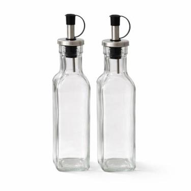 Imagem de Conjunto Porta Azeite Vinagre Molho Óleo 250ml Vidro com Bico Dosador 