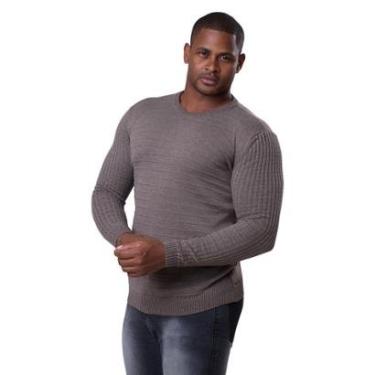Imagem de Suéter Masculino De Lã Tricô Blusa Frio Premium 7140-Masculino