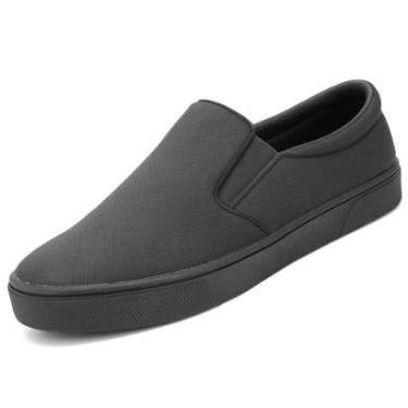 Imagem de Tênis Masculino Slip On Básico Para Trabalho Passeio Prático Casual Moderno de Calce Fácil Básico-Masculino