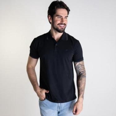 Imagem de Camisa Polo Ellus Frisos Pima Preta-Masculino