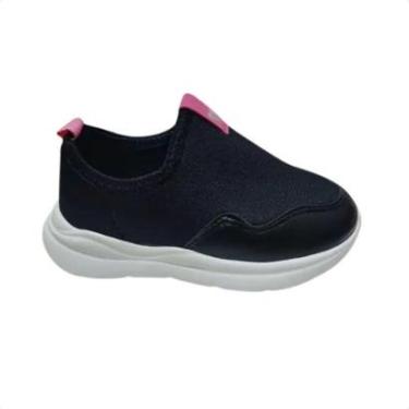 Imagem de Tênis Running Infantil Molekinha Slip On Preto-Feminino