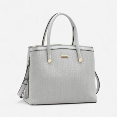 Imagem de Bolsa Feminina Chenson Mini Tramas Cinza-Feminino