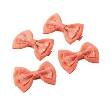 Imagem de Kit 4 Presilhas de Cabelo Lacinho com Desenhos Infantil Acessório para