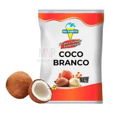 Imagem de Saborizante em Pó Coco Branco 1kg  Para Sorvete, Geladinho Gourmet, Pi