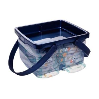 Imagem de Caixa Organizadora Infantil Porta Fraldas Bebê Plasútil, Astronauta