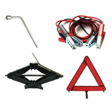 Imagem de Kit Estepe Para Carro / Macaco Sanfona 2000kg + Chave De Roda 21mm + T