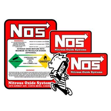 Imagem de Adesivos Nos Nitro Kit Turbo Carro Rebaixado Sticker Tuning Som Automo