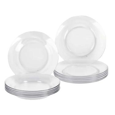 Imagem de Jogo De Jantar 12pçs Pratos Raso E Fundo Restaurante Hotel - Nadir Fig