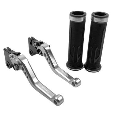 Imagem de Kit Manopla Manete Pop 110 100 Titan Fan Start Cargo A Lona - Stark Ra