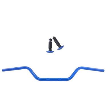 Imagem de Kit Esportivo Peso E Guidão Universal Suzuki Yamaha - Stark Race, Azul