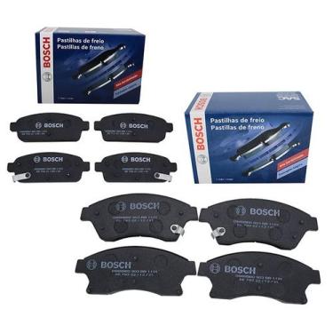 Imagem de Kit Pastilha De Freio Dianteira E Traseira Cruze/Tracker Bosch BB1101/