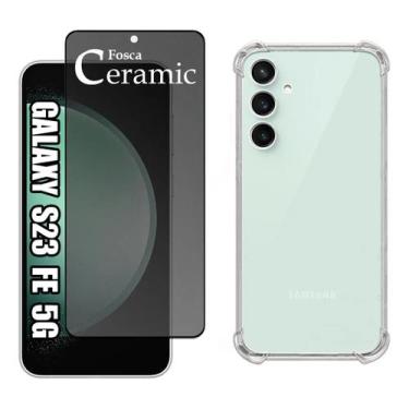 Imagem de Capinha Anti Choque + Película Privacidade Fosca para Galaxy S23 FE - 
