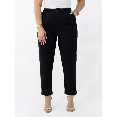 Imagem de Calça Feminina Mom Alfaiataria Viscose Cintura Alta Anticorpus-Feminino