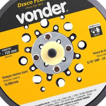 Imagem de Disco Fixa Fácil 150mm Para Lixadeira LRV350B Vonder
