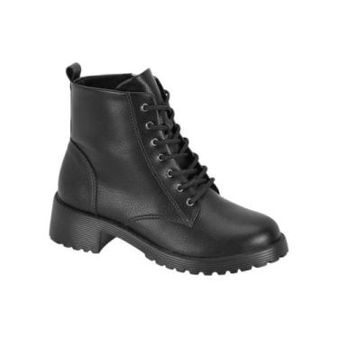 Imagem de Bota Coturno Tratorada Ultraconforto Modare 7084.103, Preto, 36