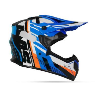 Imagem de Capacete Ims Revo Infantil Azul/Branco, M-50