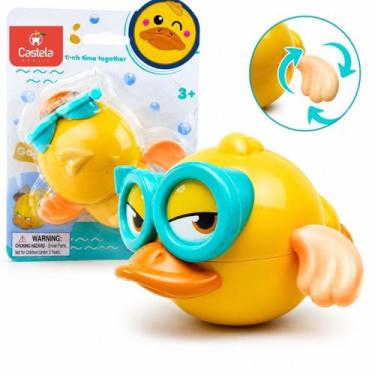 Imagem de Brinquedo Banho Pato Amarelo Divertido Nada Piscina Infantil Castela -