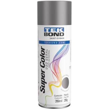 Imagem de Tinta Spray Grafite 350ML Acrílica Secagem Rápida Resistência Intempéries Tekbond