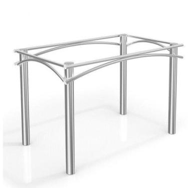 Imagem de Base de Metal para Mesa de Jantar 110cm Elba Prata - Kappesberg