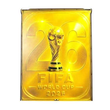 Imagem de Caixa Organizadora Álbum Copa 2026 MDF Figurinhas Rumo Hexa - Thoth