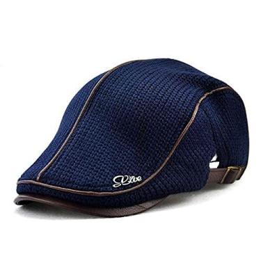 Imagem de Boina Italiana Estilosa de Lã Masculina Moda Outono Inverno Boina De C