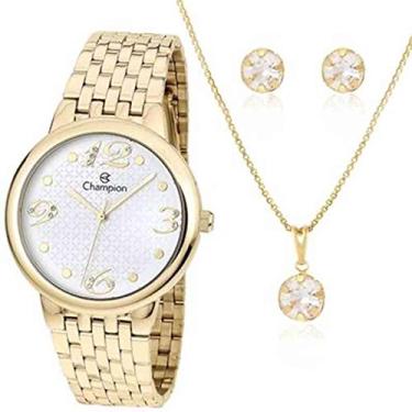 Imagem de Relógio Champion Kit Semijóia Feminino CN20542W