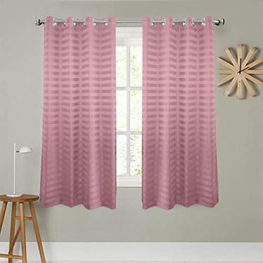 Imagem de Cortina Quarto Tecido Jacquard 1.70x2.80 metros Casa Dona (Rosa)