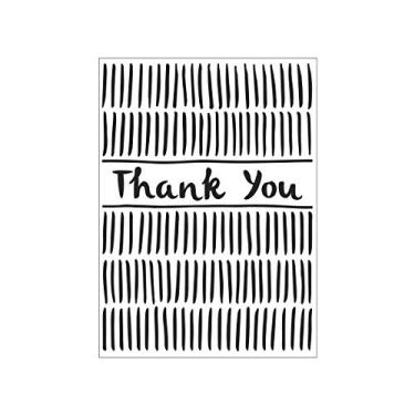 Imagem de Darice Pasta de relevo A6, modelo de barra vertical, obrigado, transparente