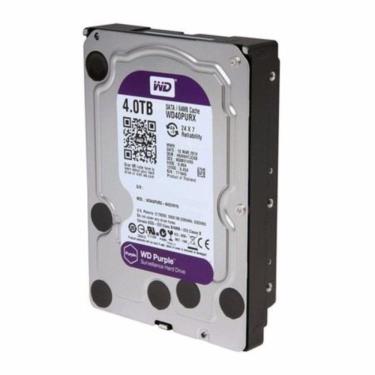 Imagem de Hd Interno Wd Purple Sata 7200rpm 64mb 4 Tera Intelbras