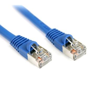 Imagem de StarTech. com Cabo Ethernet Cat5e de 30 m (30 m) - Cabo de conexão - blindado - azul - cabo de rede Ethernet (S45PATCH100B)