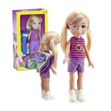Imagem de Boneca Polly Pocket Grande Aventura Camping 35Cm- Pupee 1106