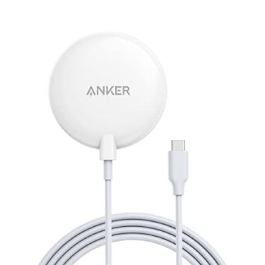 Imagem de Anker Carregador magnético sem fio, com cabo USB-C integrado de 1,5 m, almofada magnética PowerWave Lite apenas para iPhone 12/12 Pro/12 Pro Max/12 Mini (sem adaptador CA)