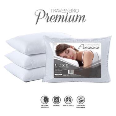 Imagem de Travesseiro Premium 50cmx70cm Com Fibra Siliconizada - Ecaza