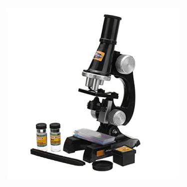 Imagem de Adaptador de microscópio 100X/200X/450X Kit de microscópio biológico Acessórios de microscópio (Cor: Preto)