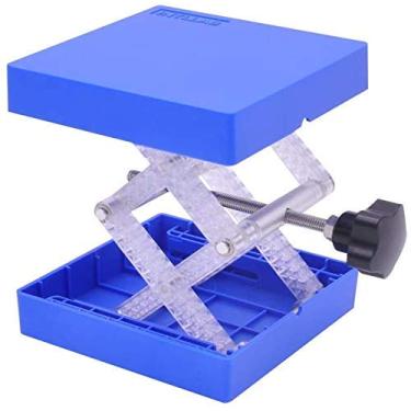 Imagem de Tesoura de mesa de laboratório INTLLAB 100 x 100 mm (4" x 4") Mesa de elevação