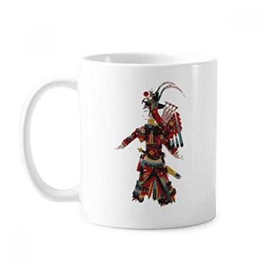 Imagem de Caneca tradicional de cerâmica Shadow Play de ópera chinesa cerâmica xícara de café e porcelana