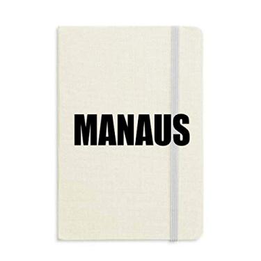 Imagem de Caderno Manaus Brazil City capa dura diário clássico A5 presente