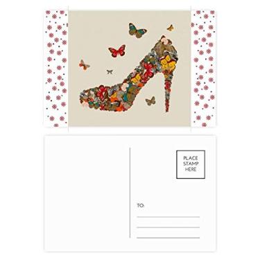 Imagem de Borboleta e sapatos de salto alto Natal flor celebração cartão postal bênção postal